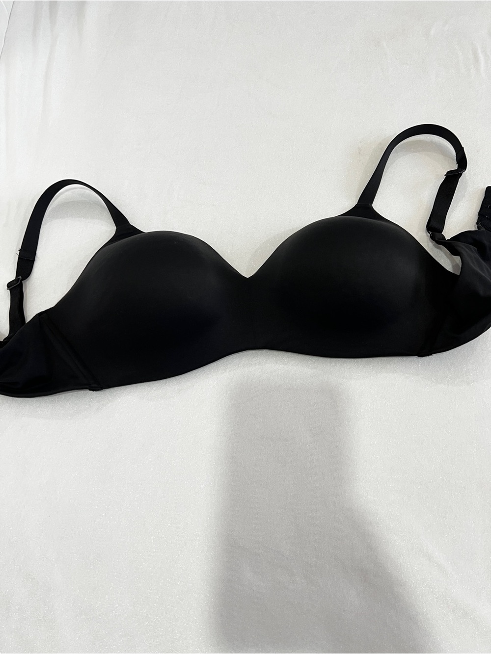 Wacoal How Perfect Wire Free T-Shirt Bra Size 38C Black - Picture 13 of 16